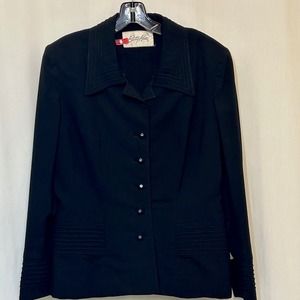 Betty Rose Vintage1950's Black Women's Blazer RARE HTF